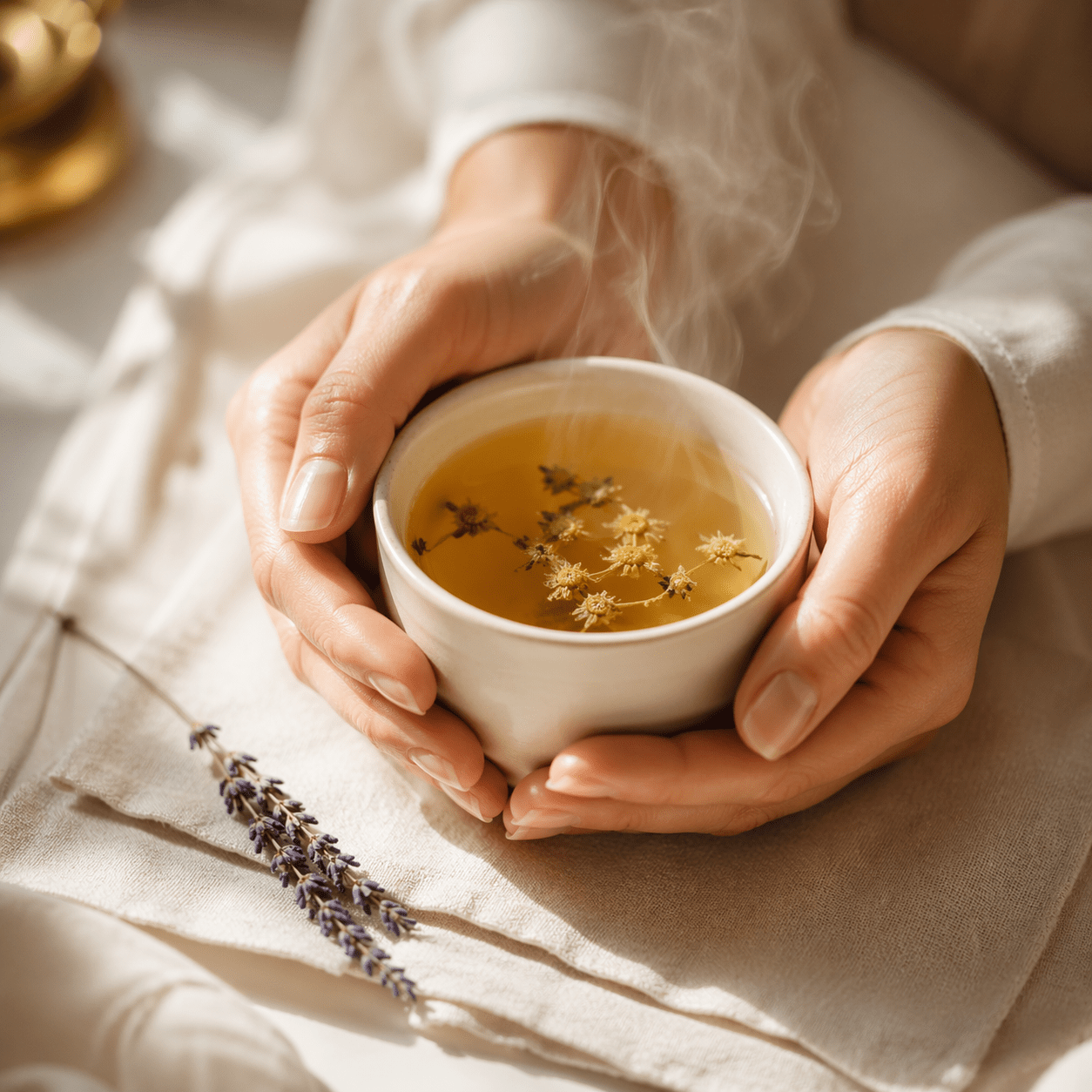 Morning herbal tea ritual